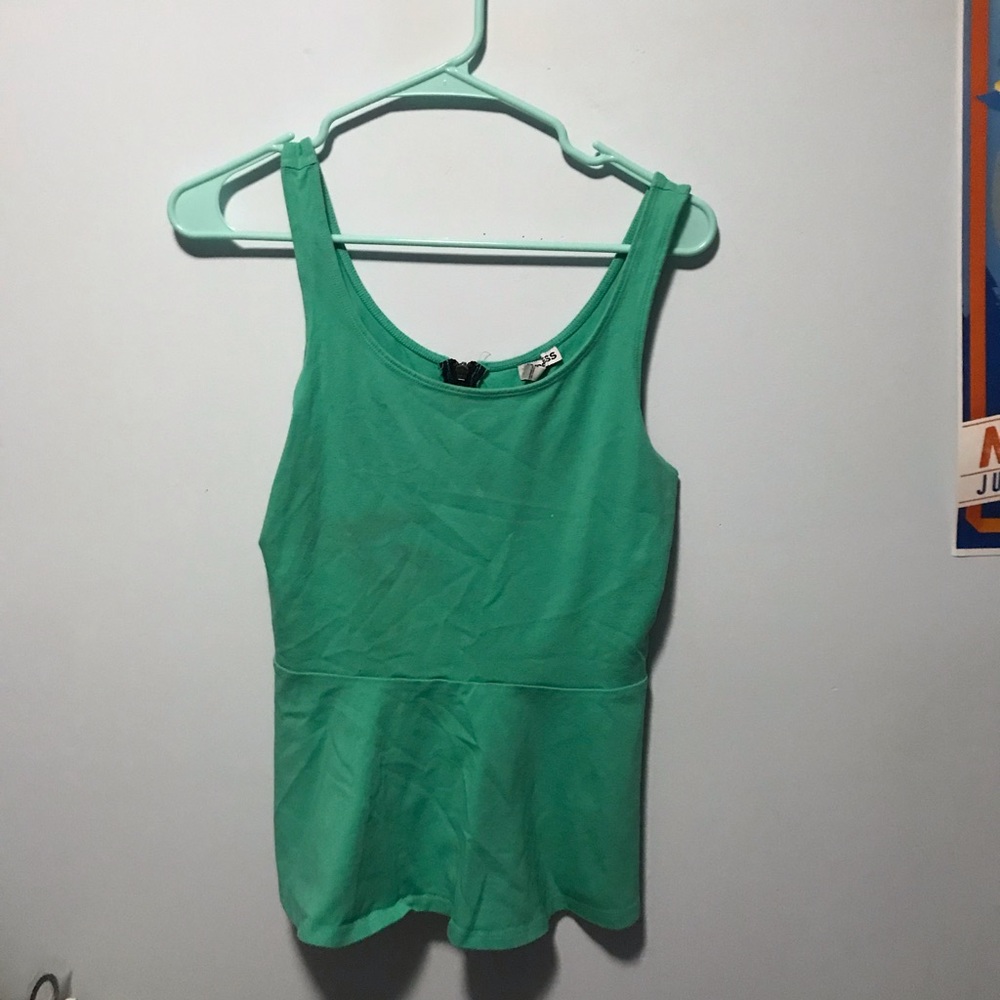 EXPRESS Mint Peplum Top